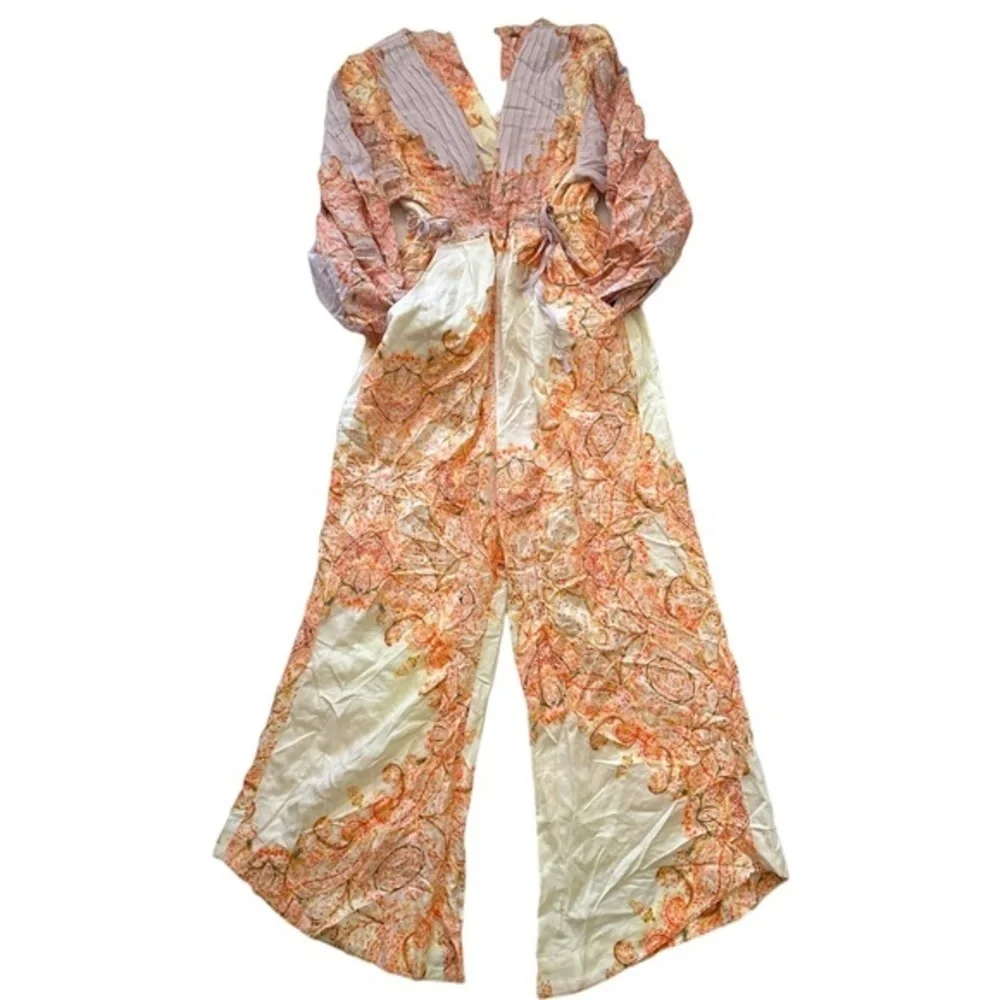 FREE PEOPLE PAISLEY JUMPSUIT